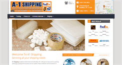 Desktop Screenshot of a1shippingworldwide.com